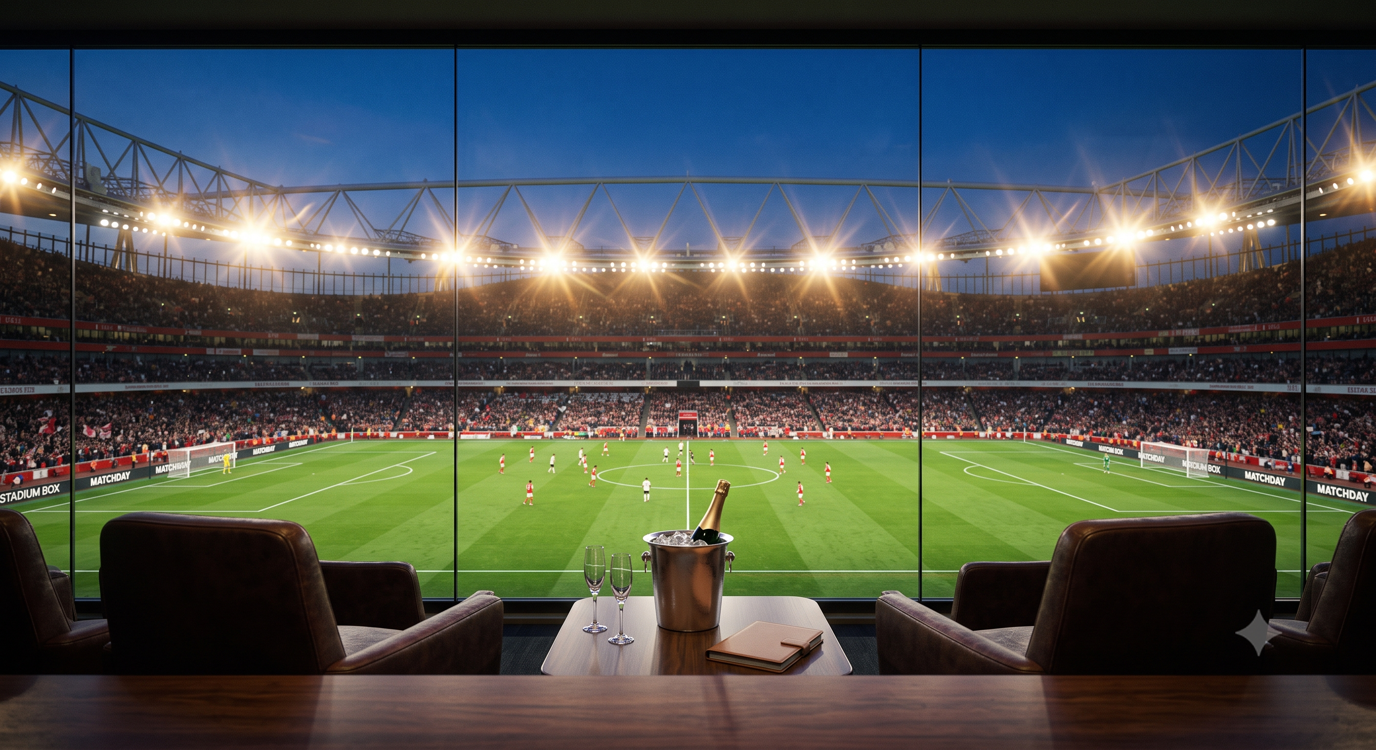 Stadium hospitality box view